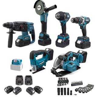 Prohummer PH281 Kömürsüz Akülü 7 li Set 88Vf 5ah 10p (800Nm Somun Sökme, Led Işık, Dekupaj, Daire Testere, Darbeli Vidalama, Taşlama, Kırıcı Delici Matkap)
